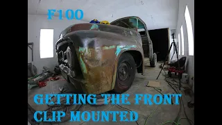 Patina F100 frame swap front radiator support crossmember build