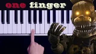 Five Nigths at Freddy's 4 song (Break my mind) / easy piano (melodica) tutorial (Intro Only)