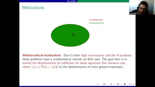 Colloquium: The Calderón problem for quasilinear conductivities by Prof. Yavar Kian.