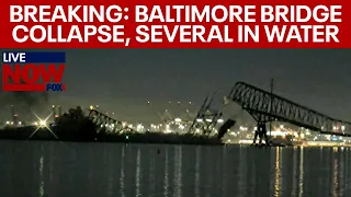 BREAKING: Baltimore bridge collapses as Francis Scott Key Bridge hit by ship | LiveNOW from FOX