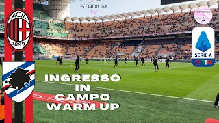 Milan 1-0 Sampdoria LIVE Ingresso in campo