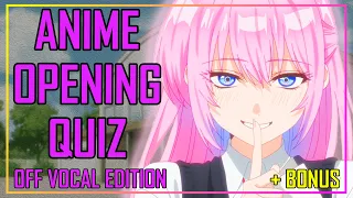 ANIME OPENING QUIZ - INSTRUMENTAL EDITION - 40 OPENINGS + BONUS ROUNDS