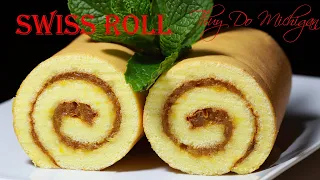 Bánh Bông Lan Cuộn Mứt Dứa Thơm - Pineapple Swiss Roll Sponge Cake