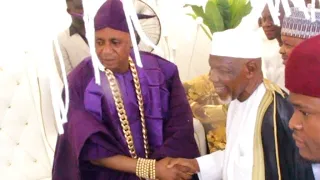 SHEIKH MUYIDEEN BELLO ARRIVED AT OBA ADESHINA ONIBA OF IBA BIRTHDAY AND OPENING OF SHOPPING MALL