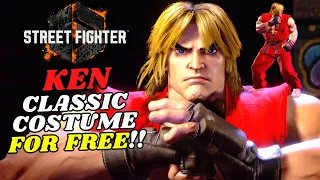 How to Unlock KEN Classic Costume in SF6 for FREE 😮🔥 STREET FIGHTER 6 #streetfighter6 #sf6