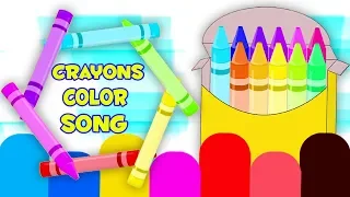 мелки цвет песня | детей рифмы | учить цвета | детские стихи | Colors for Kids | Crayons Color Song
