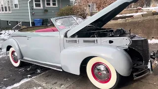 1940 Cadillac Convertible Cold Start