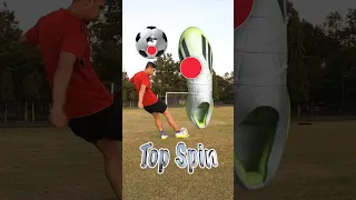 Best top spin free kick technique #football #curveball #xcrazyfast  #skony7 #adidasthailand