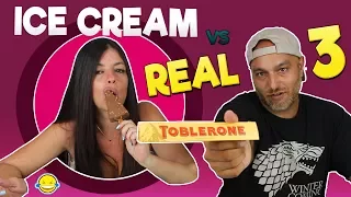 HELADO vs REALIDAD 3🍦🍦!! Ice Cream vs Real 3!!probamos helados🍦🍦