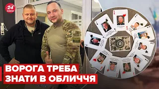 ☝️Залужний показав гральні карти із воєнними злочинцями Росії