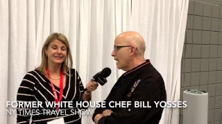 Kitchen Chat with former White House pastry chef Bill YOSSES at NY TIMES TRAVEL SHOW.