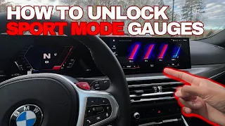 2023 BMW M2 G87 - (How to Activate Sport Mode Gauges)