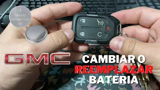 2019-2020 GMC Acadia - Sierra - Como Cambiar Bateria Llave Control Remoto Facil Y Simple