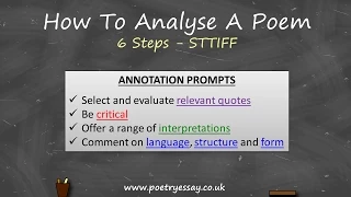 How To Analyse A Poem