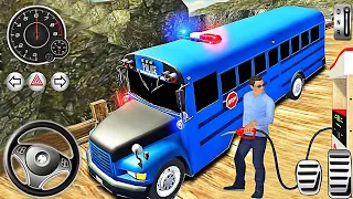 ✅ Offroad Police Bus Simulator | Dangerous Hill Duty Driving | Android Gameplay