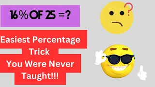 Easy Percentage Trick You were Never Taught at School😱|| Percent Hack || Math Shortcut tricks #viral