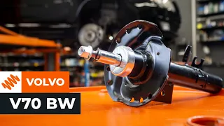 How to change a front shock strut on VOLVO V70 BW [TUTORIAL AUTODOC]