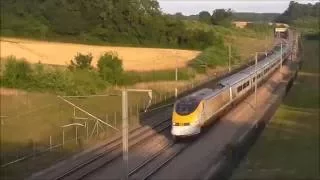 Summer Evening Spotting High Speed Trains at Boxley Tunnel & Boarley Lane, HS1 - 27/07/16
