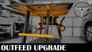 Top 4 upgrades to the Outfeed Table for Dewalt Jobsite saw DWE7491RS . #3 is the penultimate!