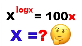 SAT Math Solve For x | x^logx =100x | Solve For X | Exponential Equation | SAT Practice