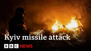 Russia hits Ukraine’s capital Kyiv with ninth wave of missile attacks this month - BBC News