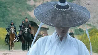 [Wuxia Movie]Swordsman despises the boy,but he swiftly defeats five top swordsmen qith a bamboo hat.