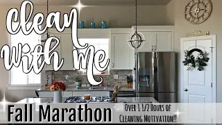 FALL CLEAN WITH ME MARATHON :: OVER 1 1/2 HOURS OF INSANE CLEANING MOTIVATION :: CLEANING ROUTINE