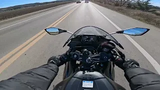 Chill cruise on the 2024 ZX6R