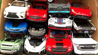 Box Full of Model Cars -Maserati MC20, Porsche 911 GT3, Toyota AE86, BMW i8, McLaren Senna