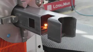 CNC PLASMA Tube cutting with the source XPR300