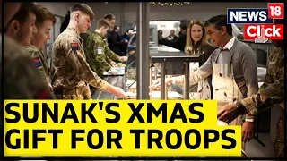 UK PM Rishi Sunak | Rishi Sunak Serves British Troops Christmas Dinner In Estonia | News18