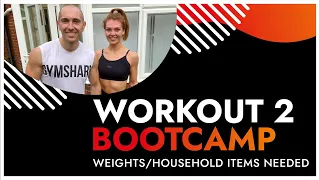 30 Minute Full Body HIIT Bootcamp Workout 2 | Weights - January Fitness Challenge | BodyByJR TV