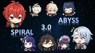 C3 Diluc (Mono Pyro) & C0 Raiden/Ayato (Electro-charged) | SPIRAL ABYSS 3.0 (Floor 12)