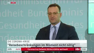 Live: Gesundheitsminister Spahn zu den Coronafällen in Deutschland