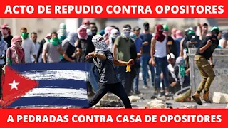 Cubanos Comunistas Le Caen a Pedradas A Opositores en Cuba. Acto de Repudio