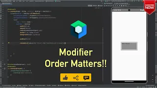Modifier order matters!! : Jetpack Compose - 20