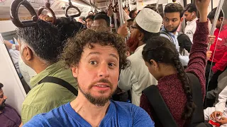 Me subí al metro de la INDIA | ¿Es tan malo y sucio como dicen? 🇮🇳🚊