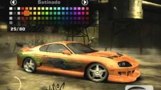 NFSMW - Toyota Supra De Brian (Rápido & Furioso)