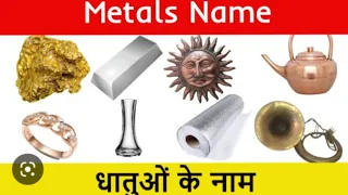 Metals Name | English Vocabulary words learning | Dhaatu ke naam (@kids Gyan)