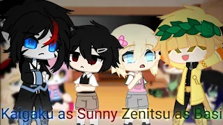 Demon Slayer reagindo a Kaigaku as Sunny e Zenitsu as Basil