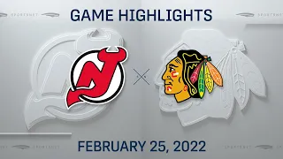 NHL Highlights | Devils vs. Blackhawks - Feb. 25, 2022