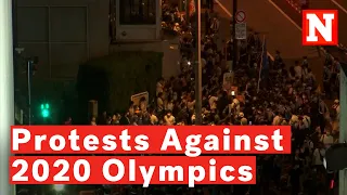 Hundreds Of Anti-Olympics Protesters March Near Stadium Minutes Before Opening Ceremony