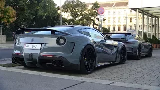 Arab Ferrari F12 Novitec N-Largo & Porsche 911 GT3 RS iPE - Loud Sound & Accelerations!