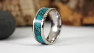 Trustone Ring Tutorial - Making A Stone Inlay Ring (No Crushed Stone, No Soldering)