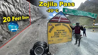 Zojila Pass - Gateway to Ladakh | 20 Feet Snow | -20° Celsius | Land of High Passes Episode 12