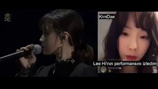 [180111] Taeyeon,  Lee Hi'nın ağlaması hakkında konuşuyor