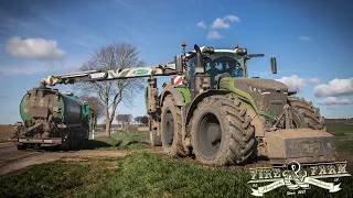 AUS STOTZ MV wird GANZENMÜLLER AGRAR | FENDT 1050 Vario | Osters & Voß Zubringer | Samson PG II 36m