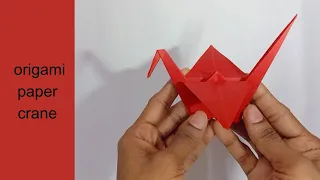 How to make a paper crane || origami tutorial || kids friendly || step by step