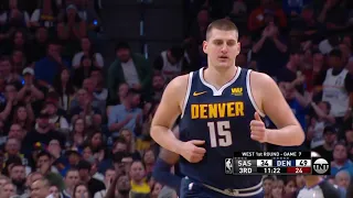 Nikola Jokic All Game Actions 04/27/2019 San Antonio Spurs vs Denver Nuggets Highlights