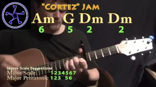 Cortez the Killer Jam in Am Minor/C Major - 652 - Acoustic Guitar Loop